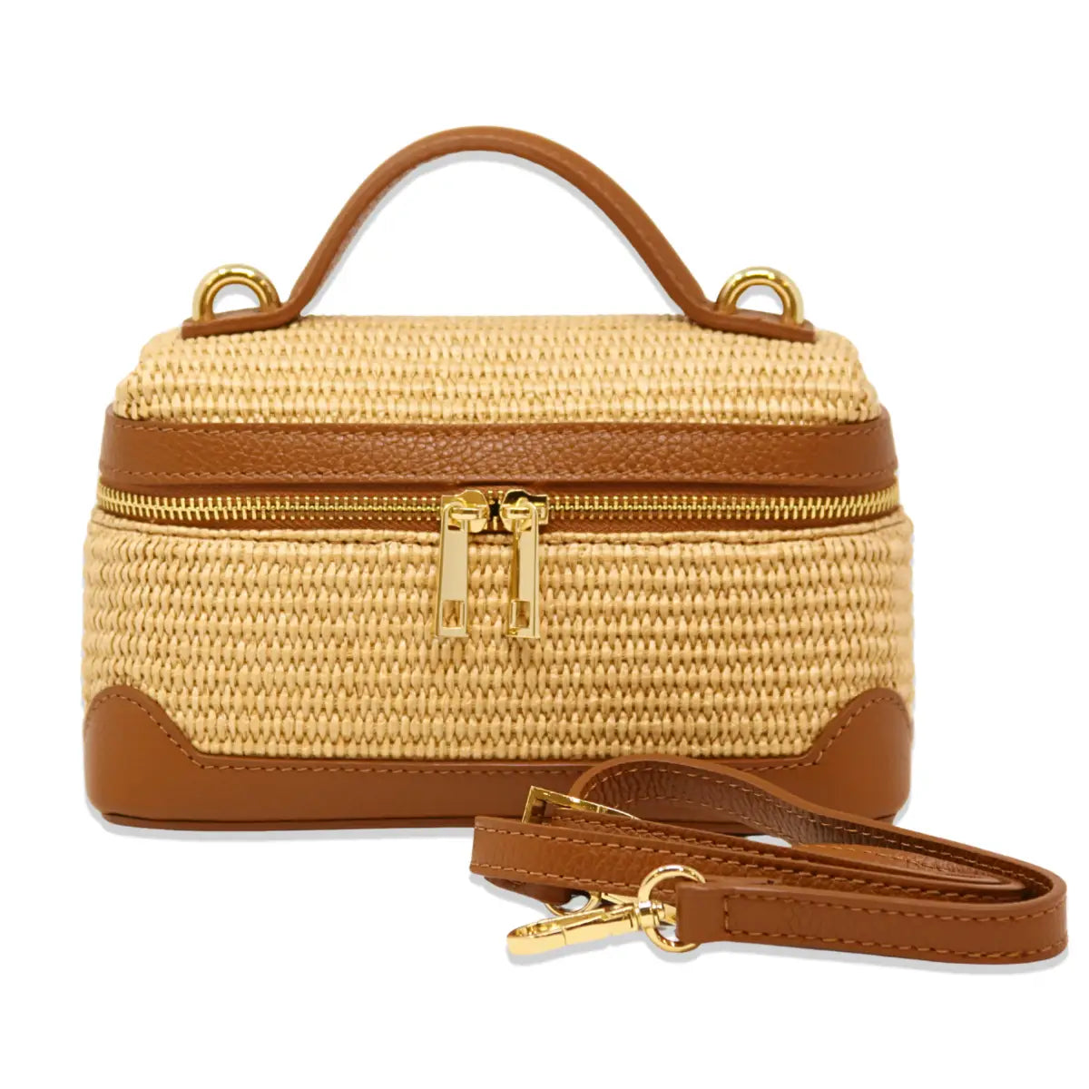 The Wendie Woven Bag/ Camel