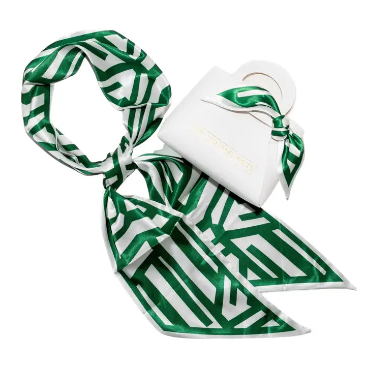 WW/ Gameday Accessory Scarf/ Green + White