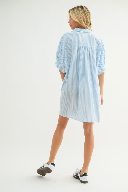 The Stetson Striped Mini Dress/FINAL SALE