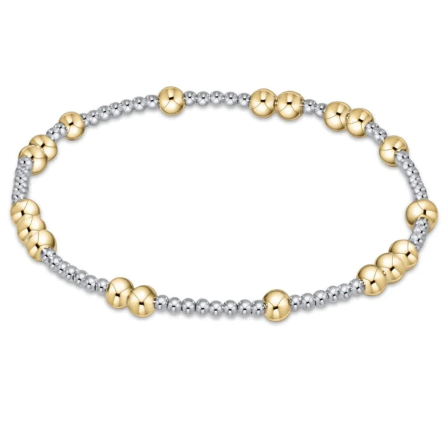 ENewton/ Hope Unwritten 4MM Bead Bracelet- Mixed Metal