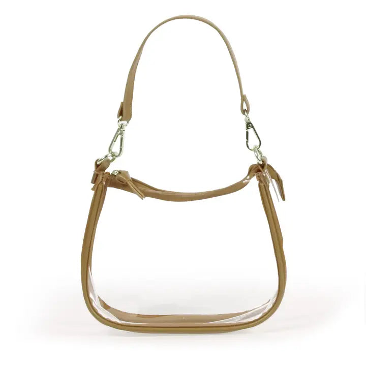 The Clara Clear Purse/ Metallic Gold