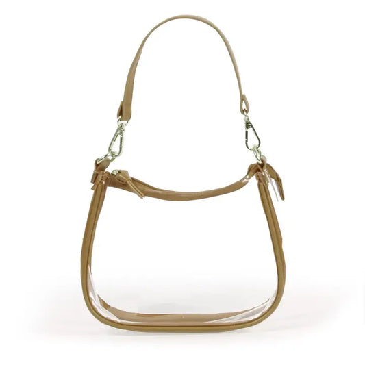 The Clara Clear Purse/ Metallic Gold