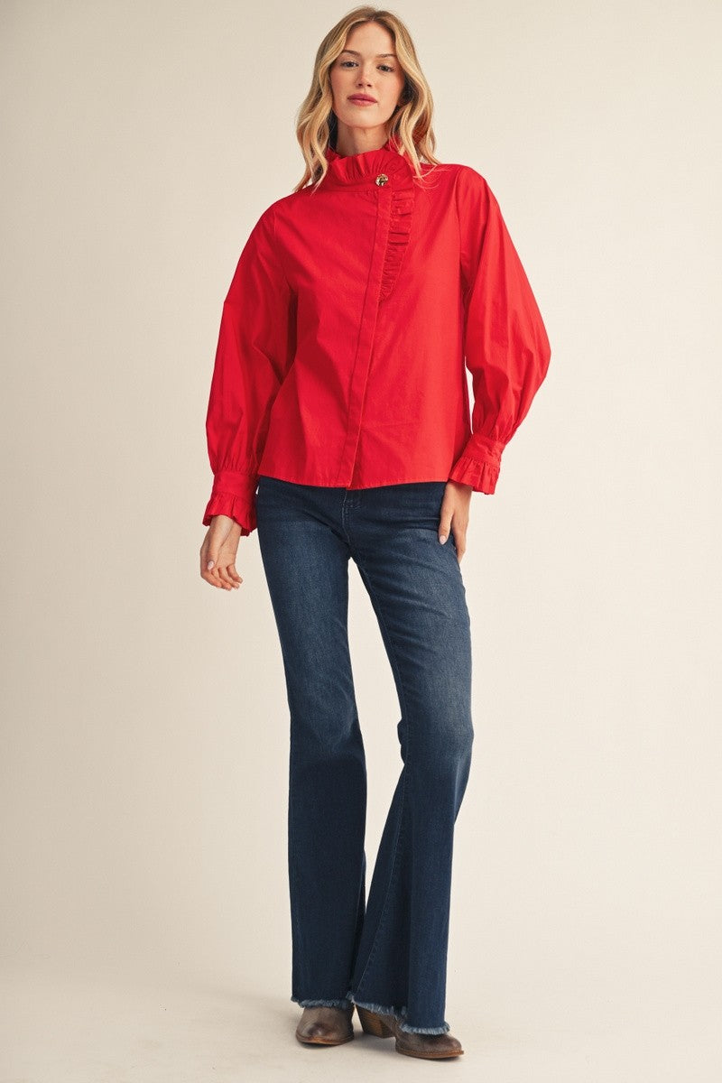 The Lovely Button Blouse