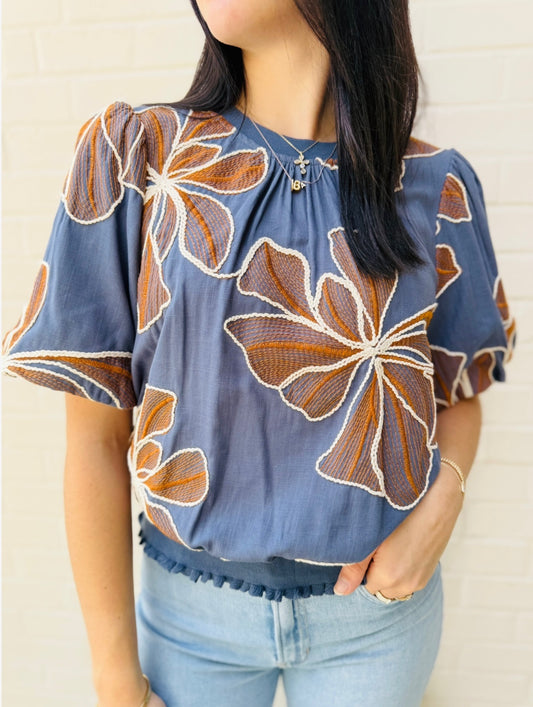 The Franklin Floral Top