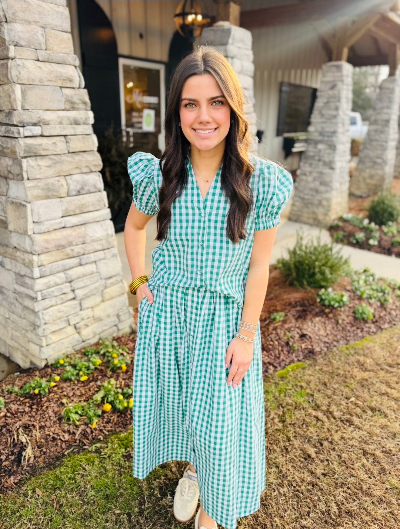 The Tee Time Gingham Skirt / FINAL SALE