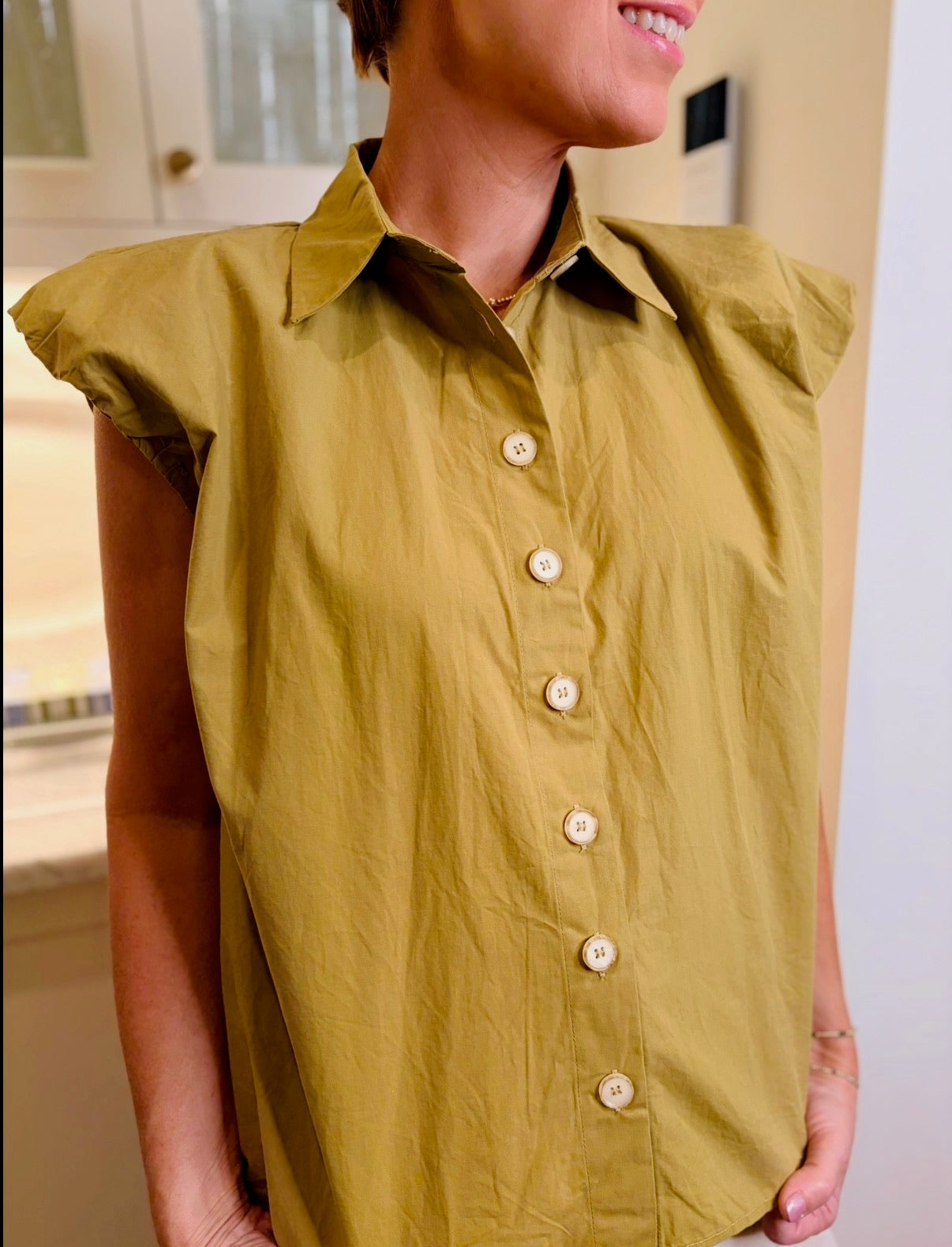 Karlie/ The Baxton Button Top