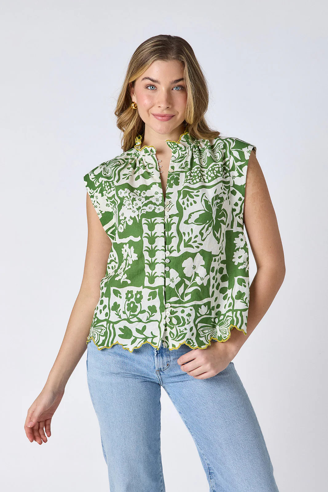 CROSBY/ The Fritzy Top/ Gardener / FINAL SALE