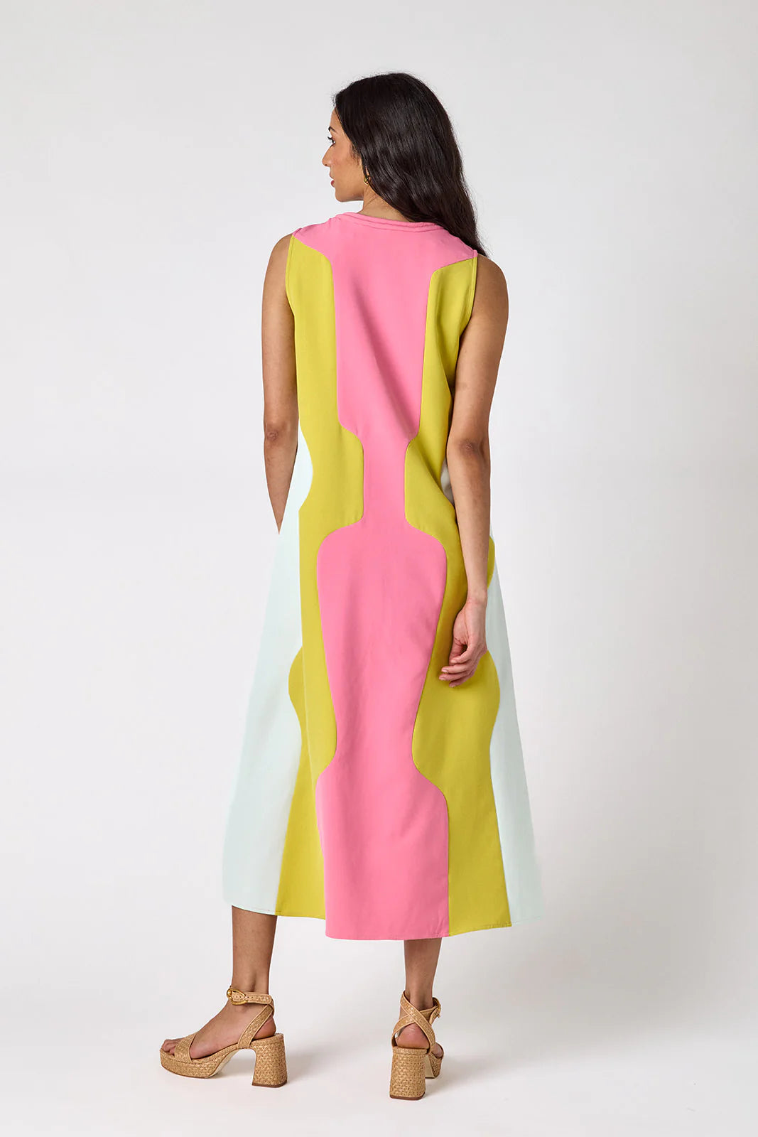 CROSBY/ The Schaeffer Dress/ Garden Colorblock