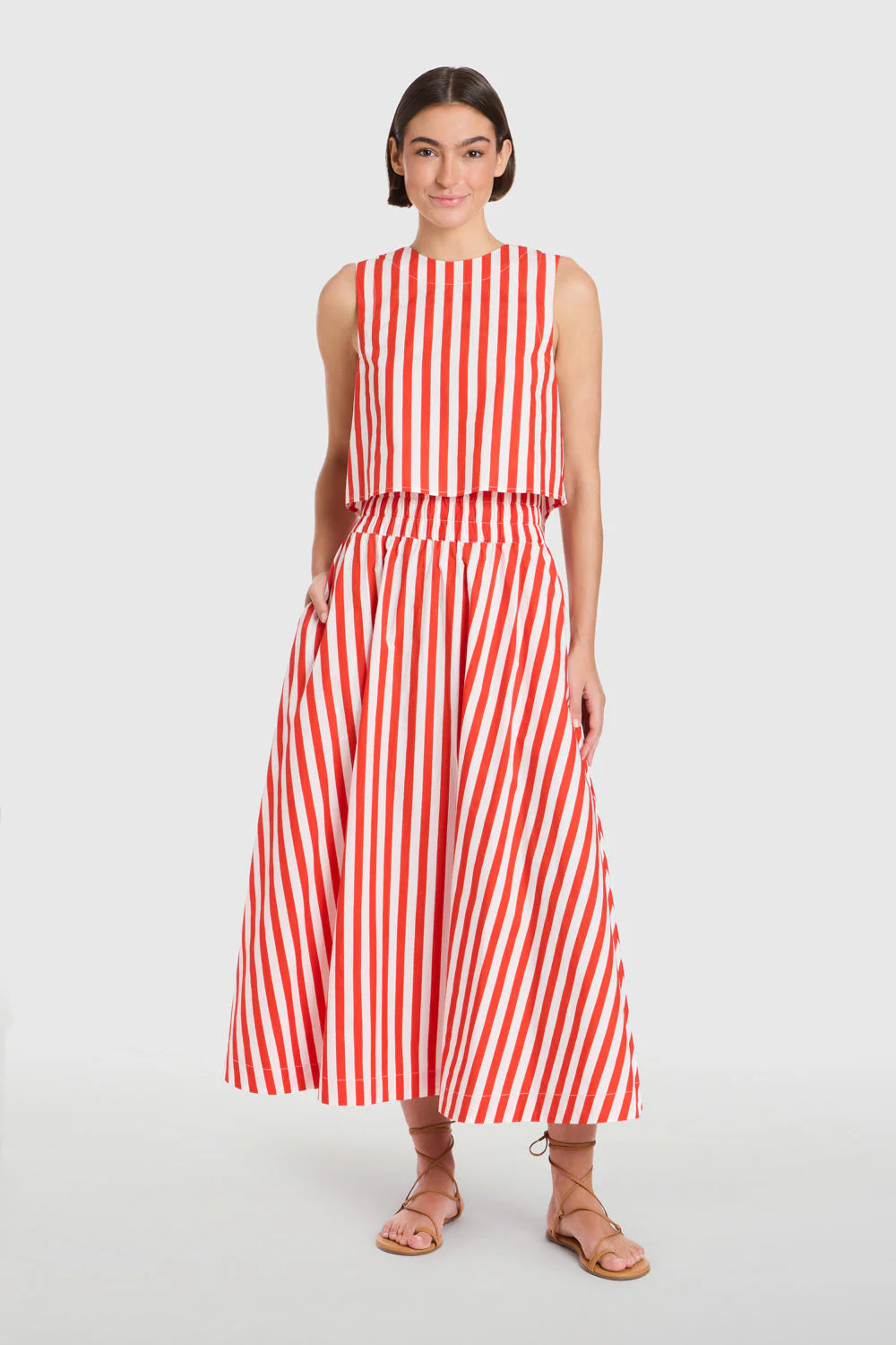 Livro/ The Pavillion Skirt/ Red Stripes