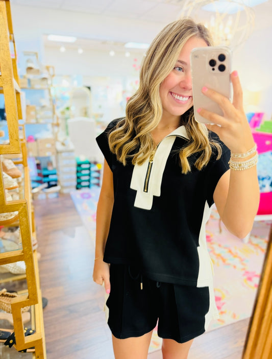 The Cici Contrast Zip