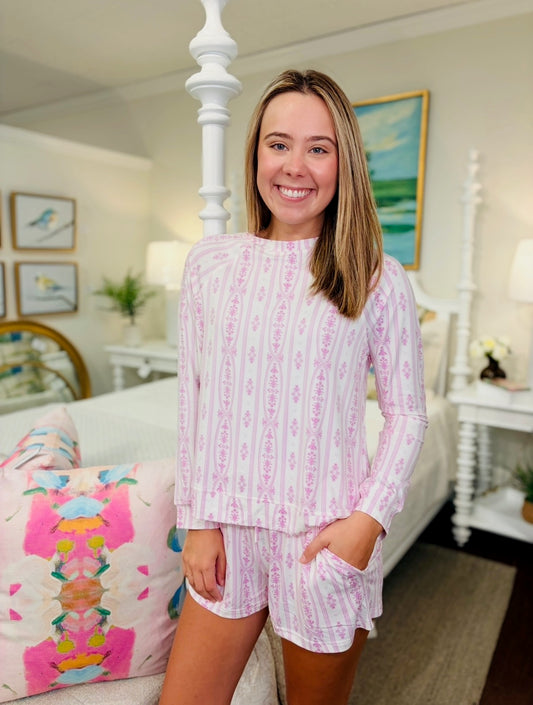 MS/ The Annie Shorts Set/ Cameo Orchid