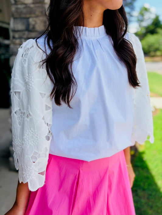 The Ember Eyelet Top