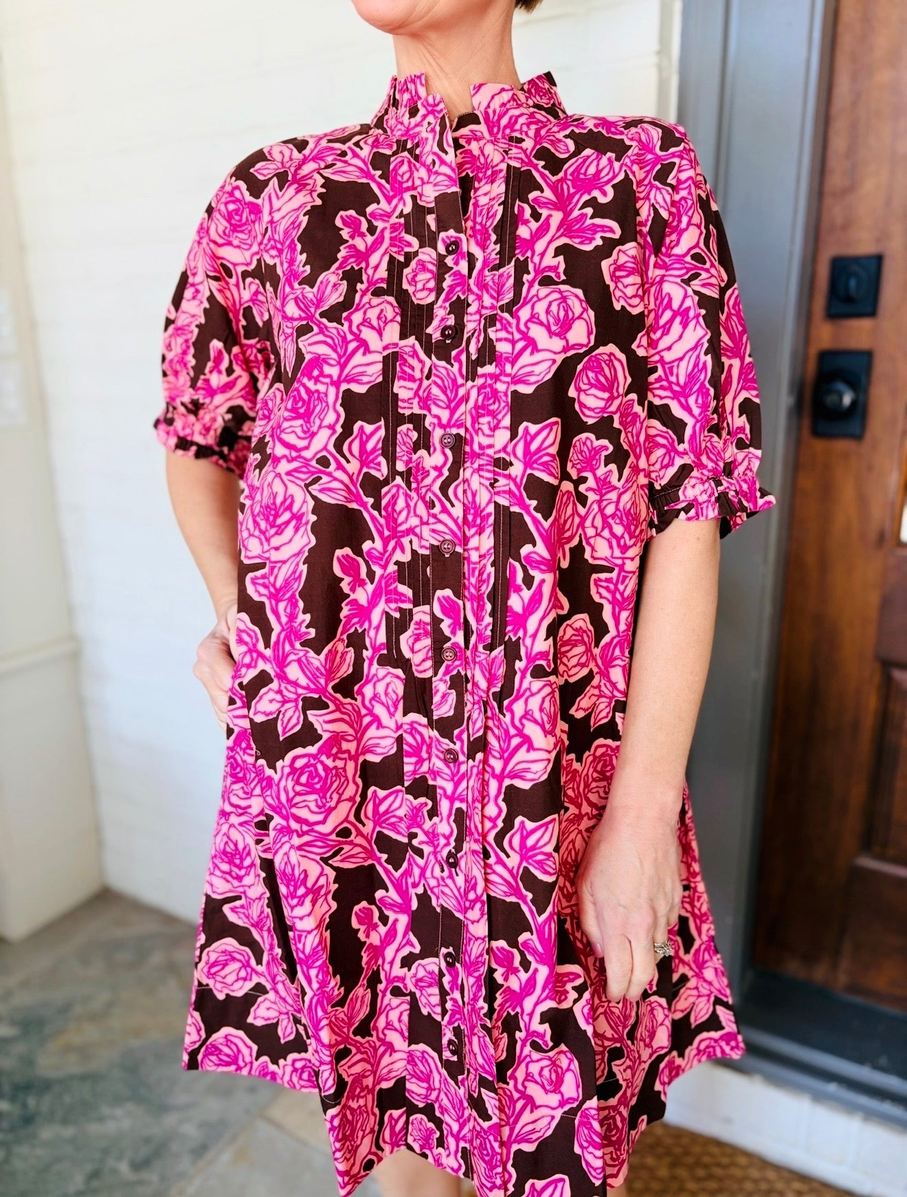 Uncle Frank/ The Rose Pin Tuck Dress
