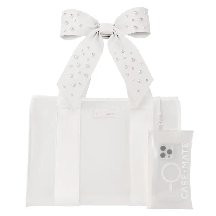 Case-Mate/ Jelly Tote/ Ivory Shine Bow