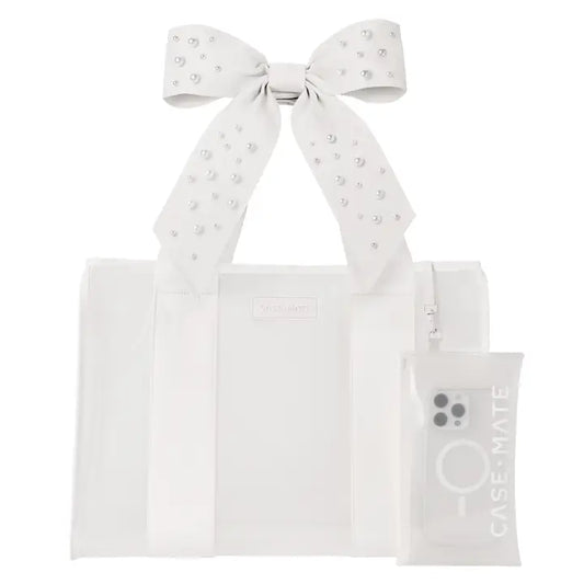 Case-Mate/ Jelly Tote/ Ivory Shine Bow