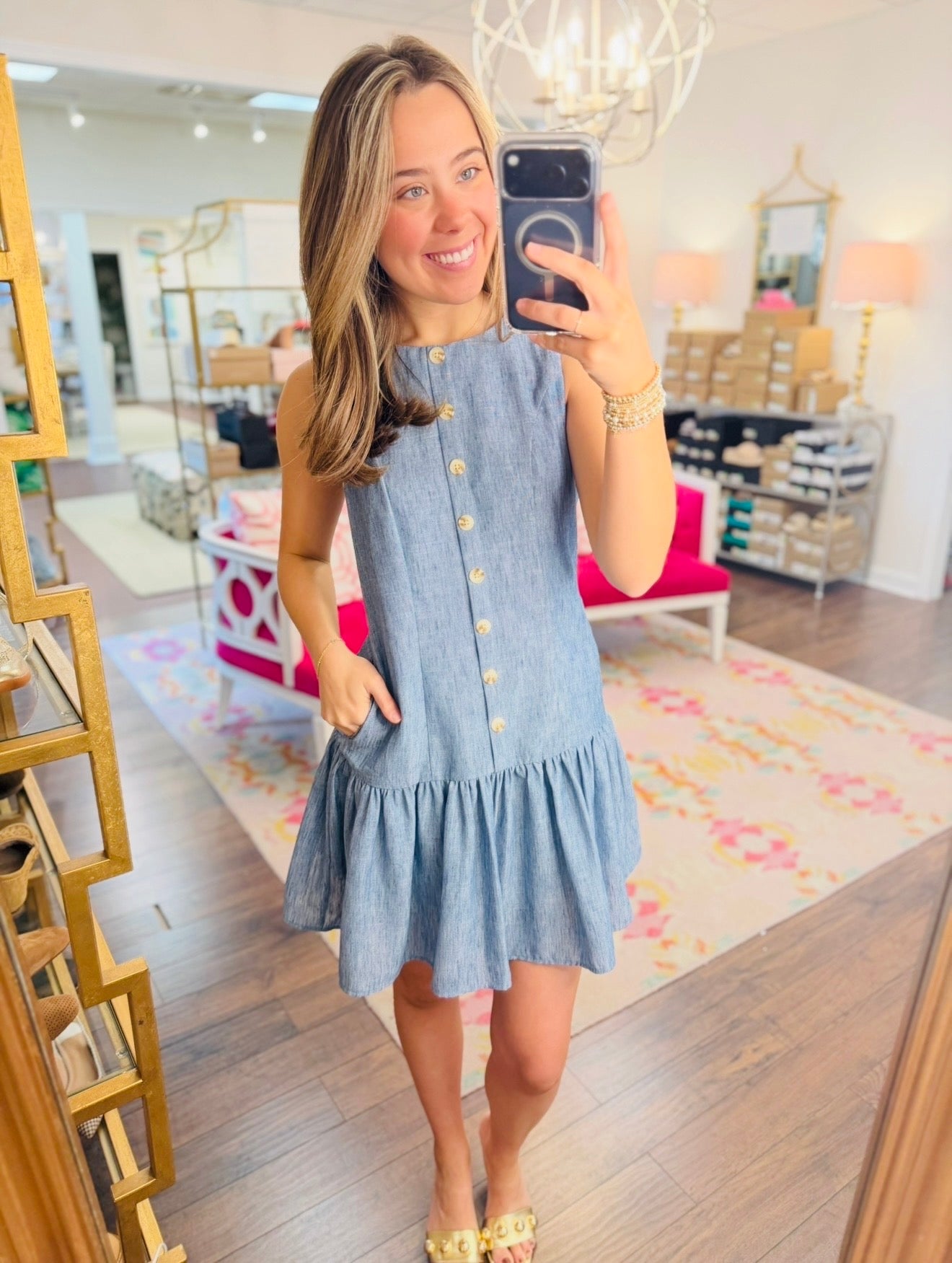 The Delphie Denim Dress