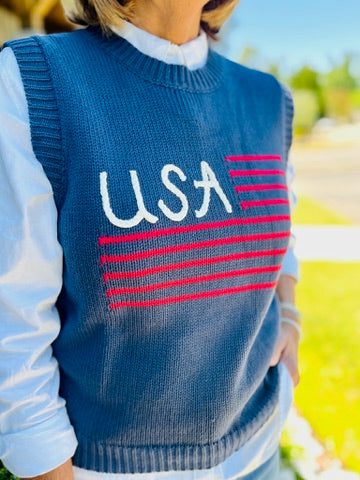 The Prim Patriotic Sweater