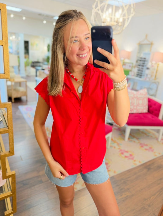 The Sharla Scalloped Top