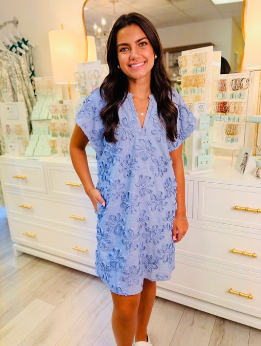 The Simone Striped Floral Dress