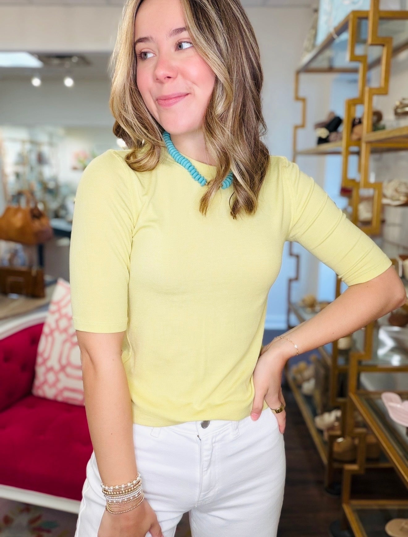 The Rallie Ribbed Tee