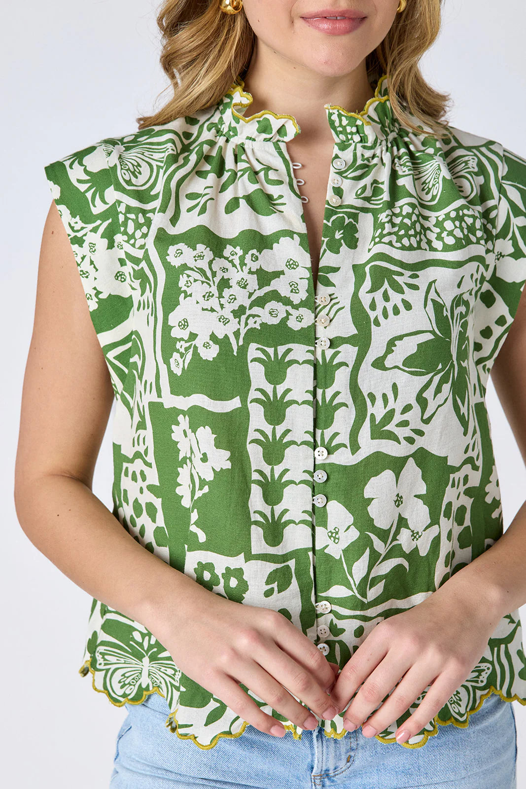 CROSBY/ The Fritzy Top/ Gardener / FINAL SALE