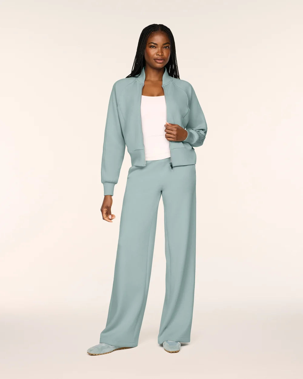 SPANX/ Pintuck Wide Leg Pant