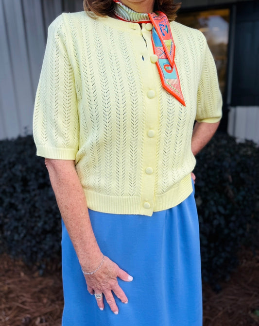 The Bobbie Button Sweater