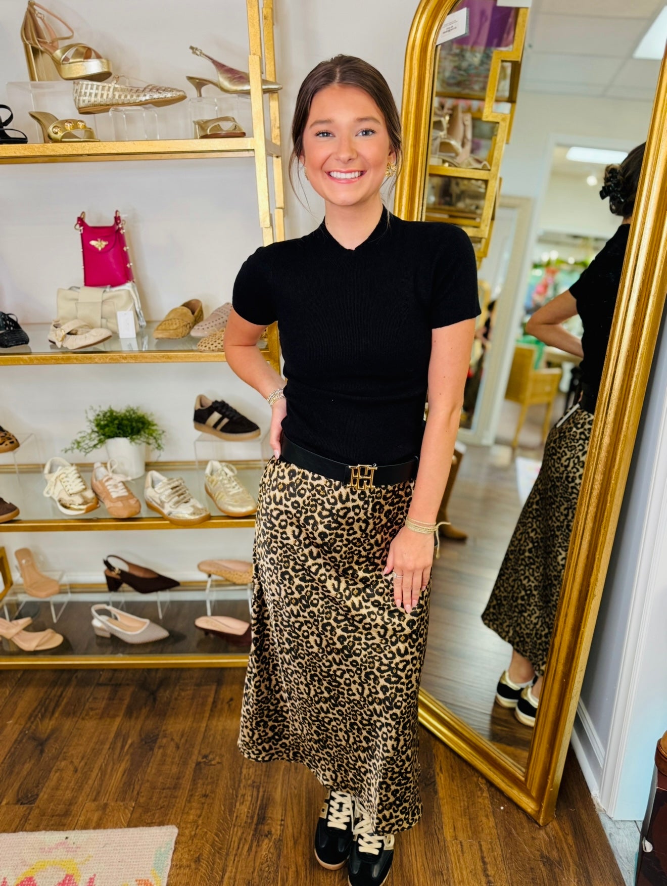 The Lili Leopard Skirt