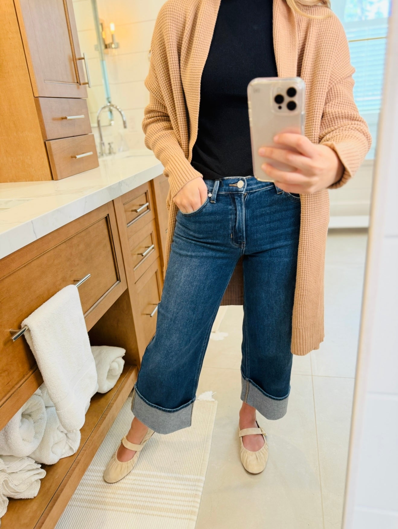 JBD/ The Petite Cuffed Slim Wide