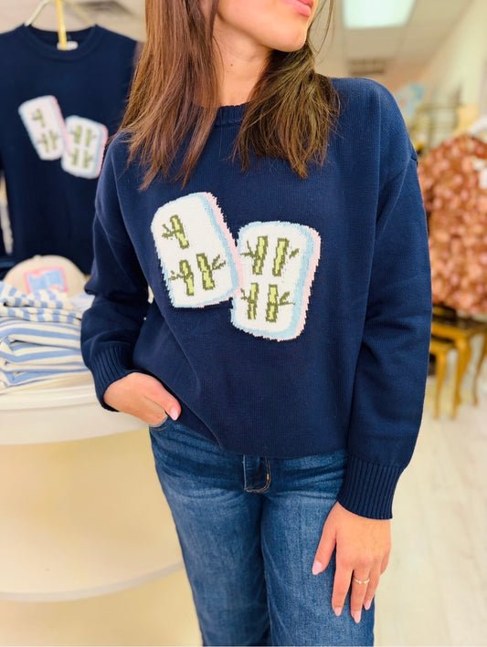 The Mad for Mahj Sweater