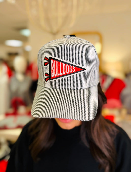The Georgia Stripe Hat/ Black