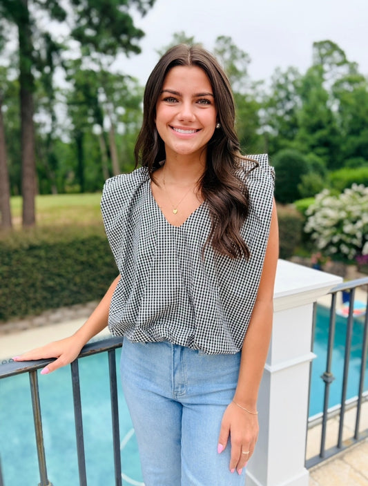 Karlie/ The Charlie Check Top