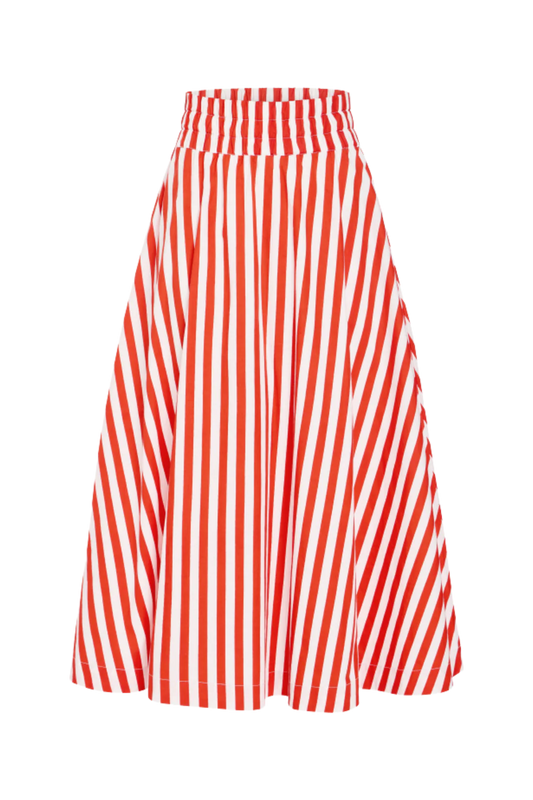 Livro/ The Pavillion Skirt/ Red Stripes