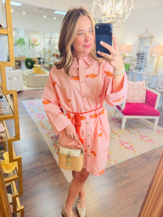 Uncle Frank/ The Fun Fish Shirtdress