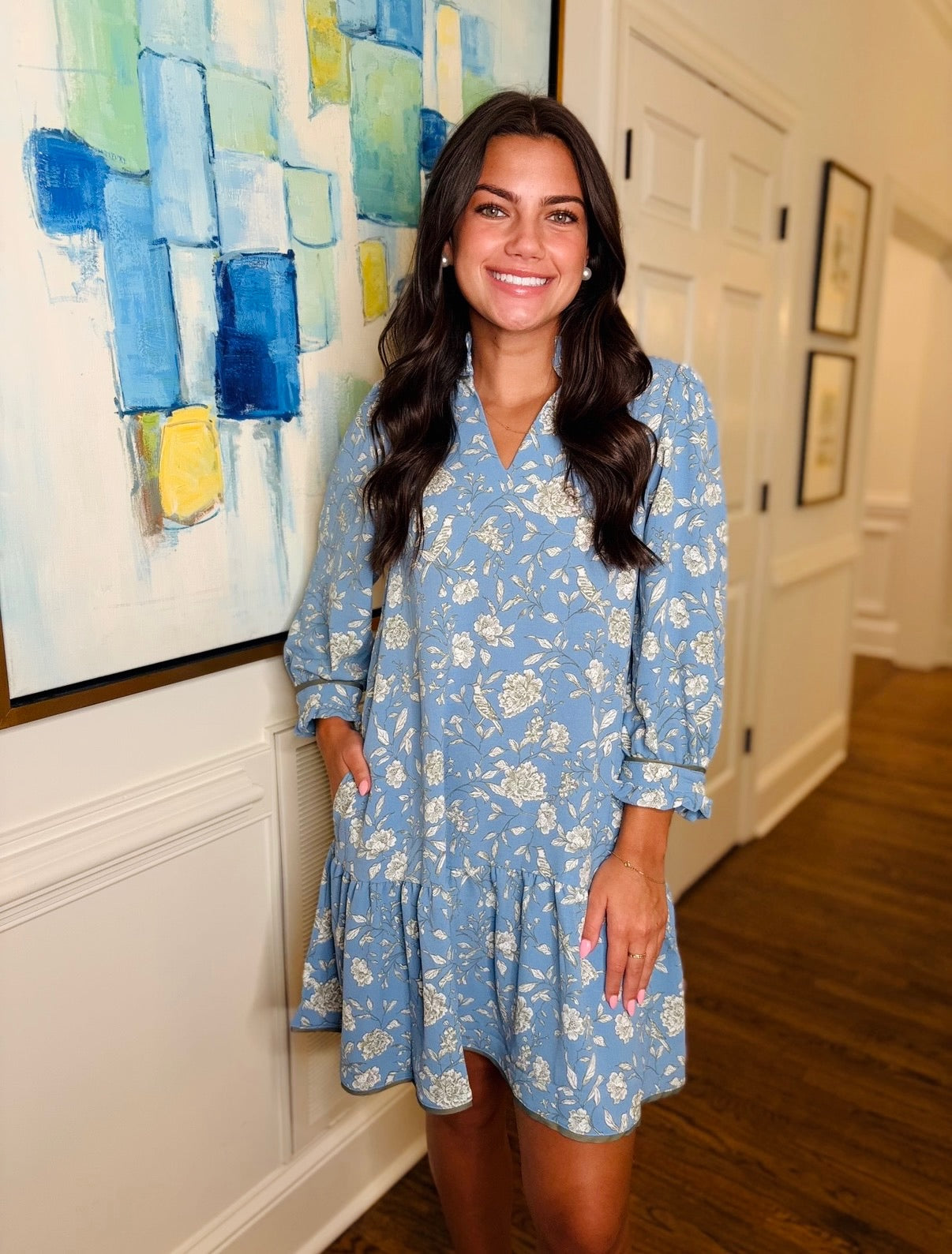 MS/ The Audrey Dress/ Songbird Blue