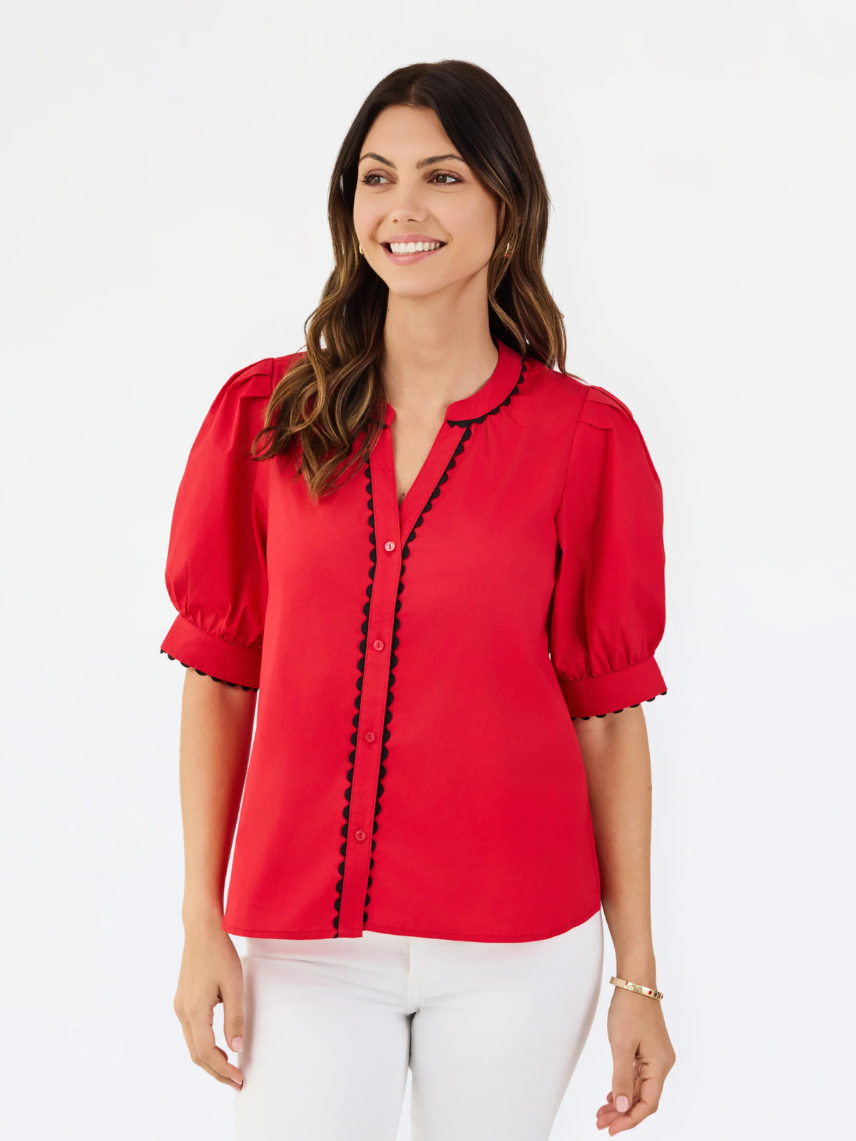 MS/ The Elaine Top/ Red+Black