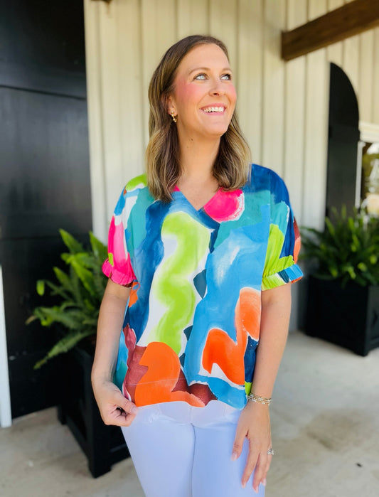 CROSBY/ The Nora Top/ Splashy