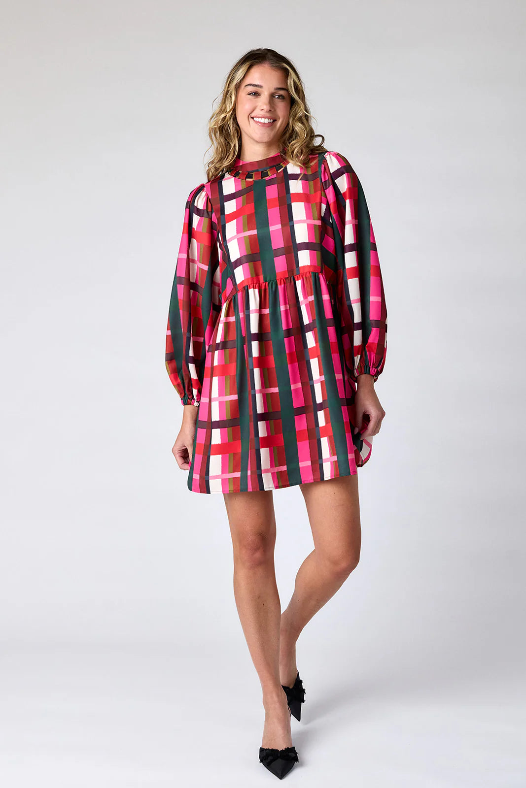 CROSBY/ Easton Dress/ Holiday Plaid