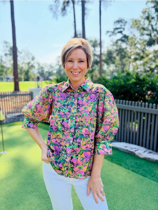 Jade/ The Bloom Rush Blouse