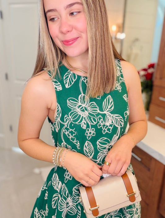 The Brynlee Buckle Crossbody/ Ivory + Camel