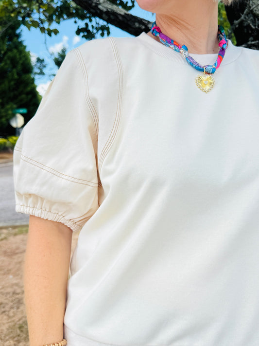 The Pansy Puff Top