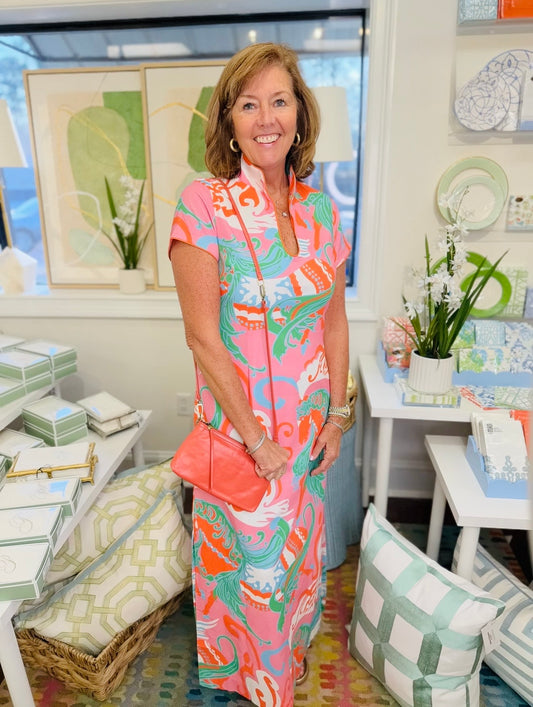CK Bradley/ Tarpon Dress/ Nouveau Guava