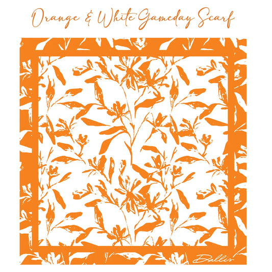 The Orange + White Gameday Scarf