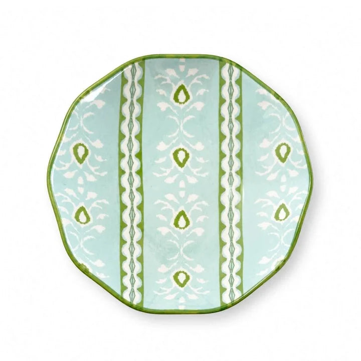 Laura Park/ Ceramic Ring Dish/ Rosemary Stripe Blue