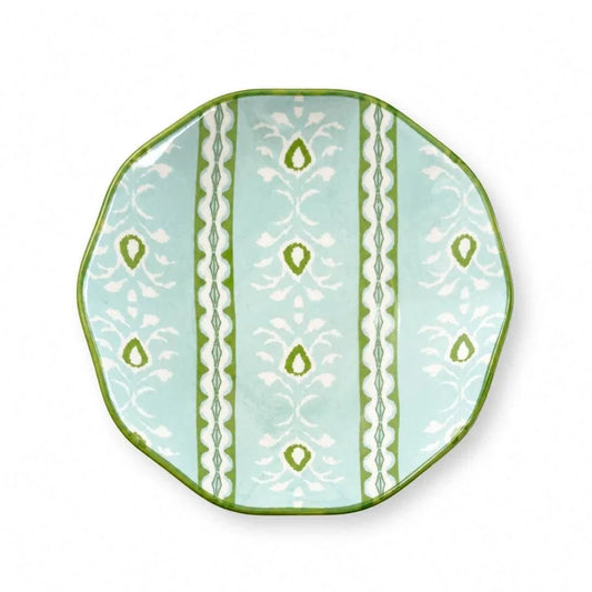 Laura Park/ Ceramic Ring Dish/ Rosemary Stripe Blue