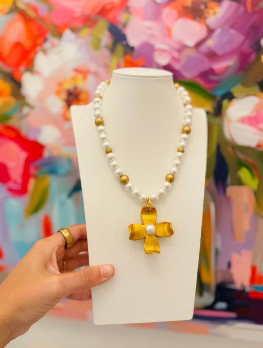 Hidden Truth Jewelry/ The Pearl Dogwood Necklace
