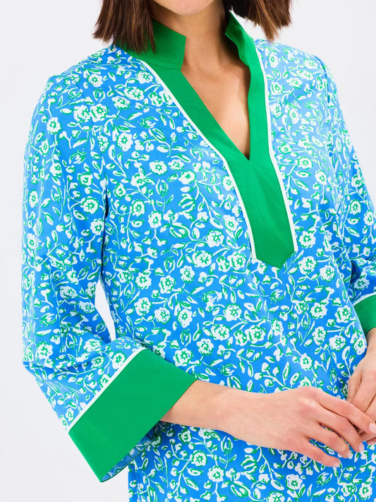 MS/ The Brenda Dress/ Meadow Line Blue