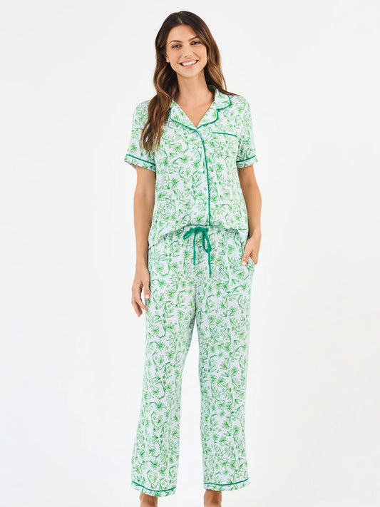 MS/ The Charlotte Pant Set/ Laurel Blooms Light Blue