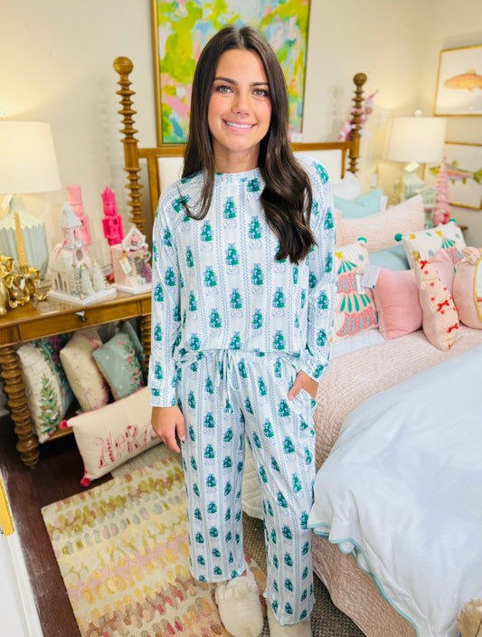 MS/ Annie Pajama Set/ Ginger Jar Joy