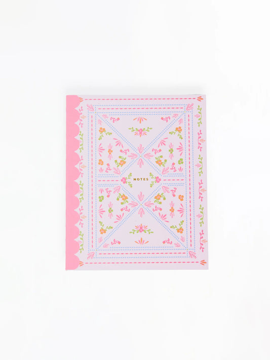 MS/ The Scallop Notebook/ Floral Stitch